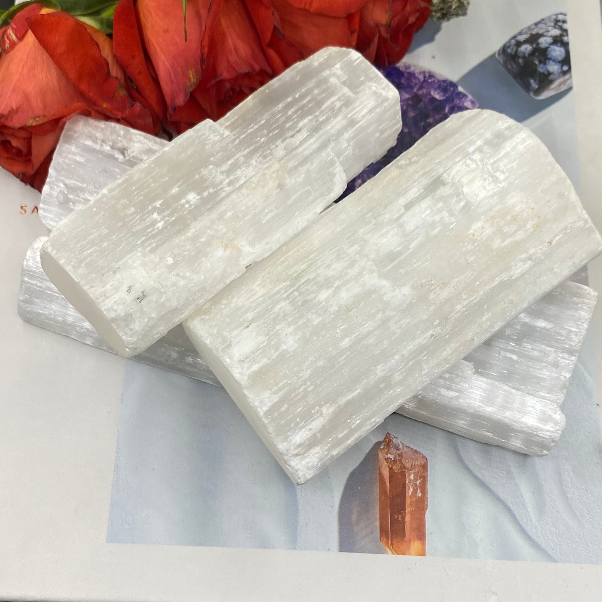 Selenite Ruler - Cleansing & Purification Medium Crystals