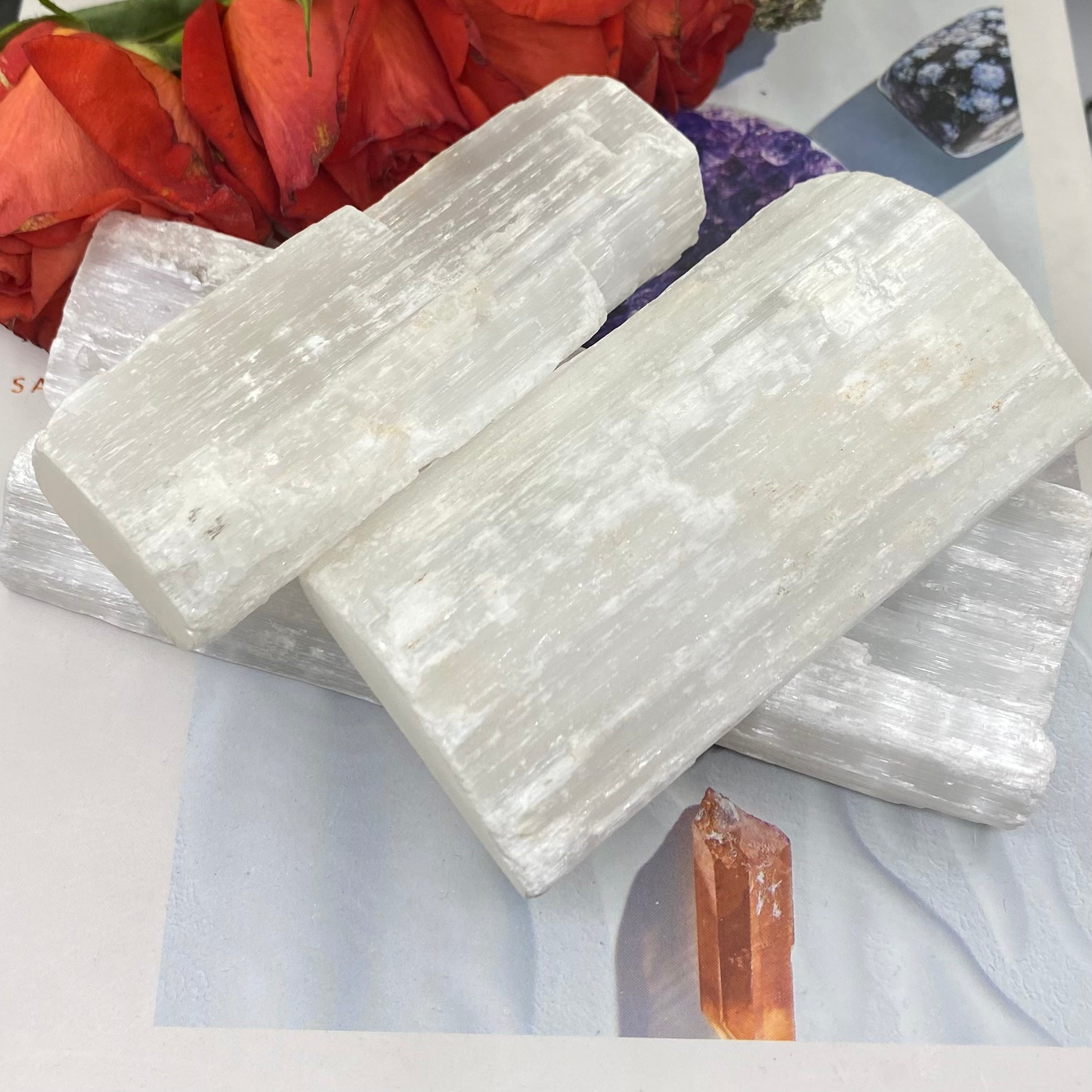 Selenite Ruler - Cleansing & Purification Crystals