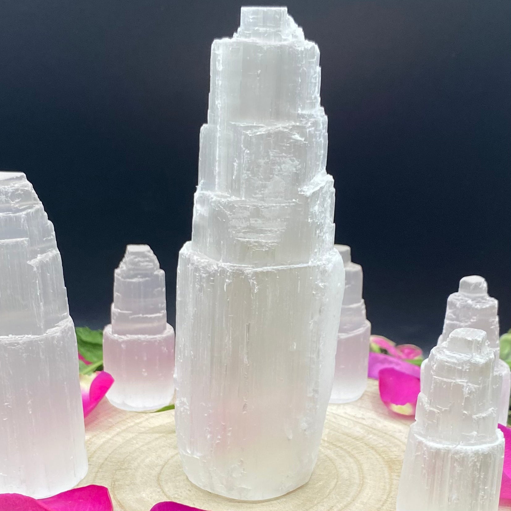 Selenite Towers - Cleansing & Purification Medium- 15cm Crystals