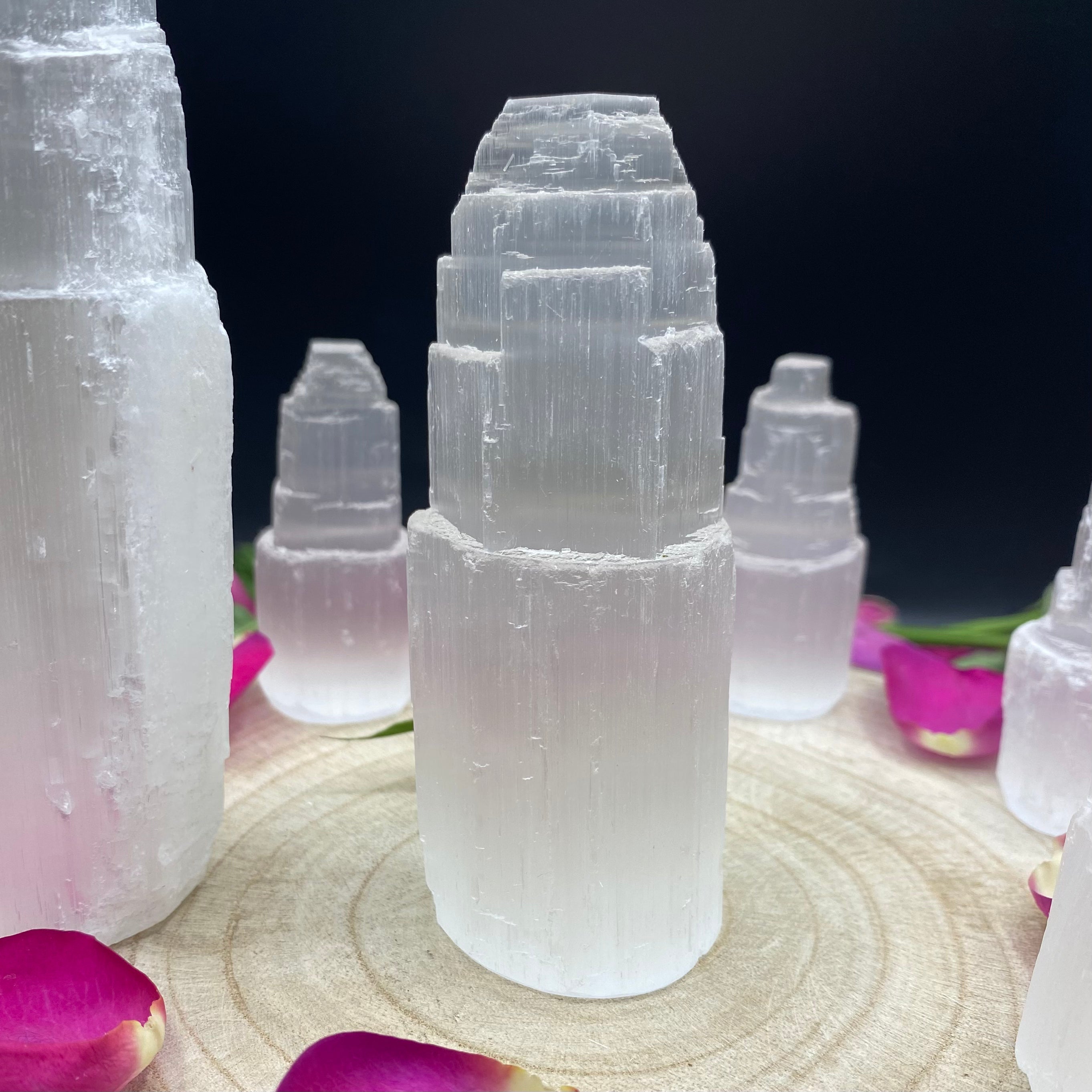 Selenite Towers - Cleansing & Purification Small- 10cm Crystals