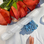 Selenite Spiral Wand - Cleansing & Purification 16cm Crystals