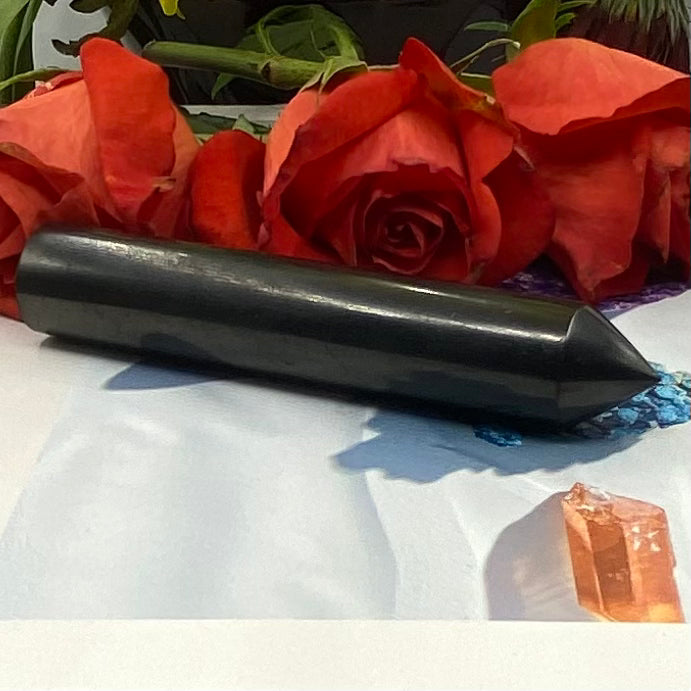 Shungite Pencil Wand - Stone of Life & Transmutation Crystals