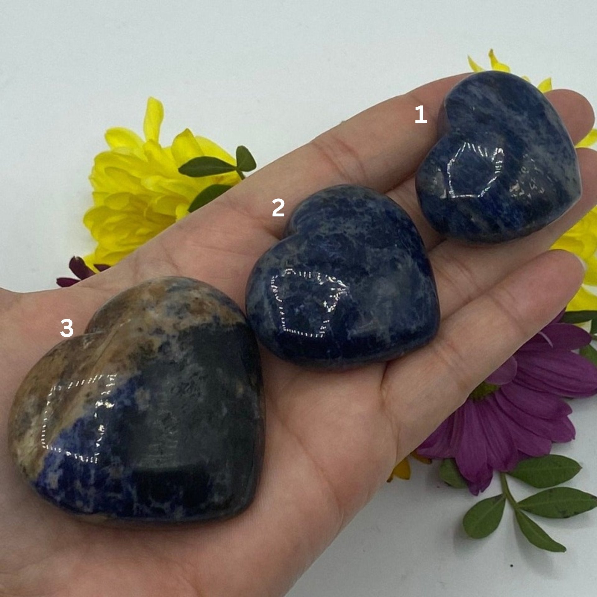 Sodalite Heart - Wisdom & Guidance Crystals