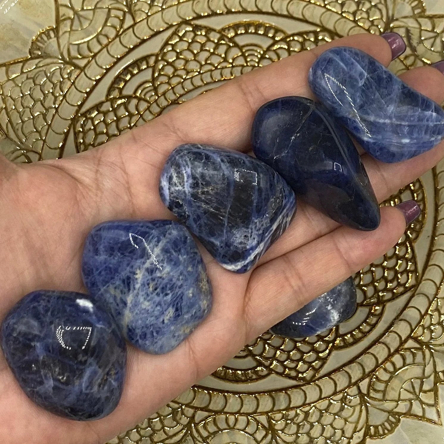 Sodalite Tumblestones - Wisdom & Guidance Extra Large Crystals