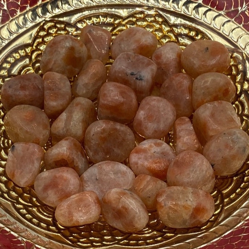 Sunstone Tumblestones - Personal Magnetism & Success Small Crystals