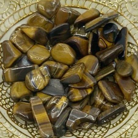 Tiger's Eye Tumblestones - Courage & Protection Crystals