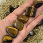 Tiger's Eye Tumblestones - Courage & Protection Crystals