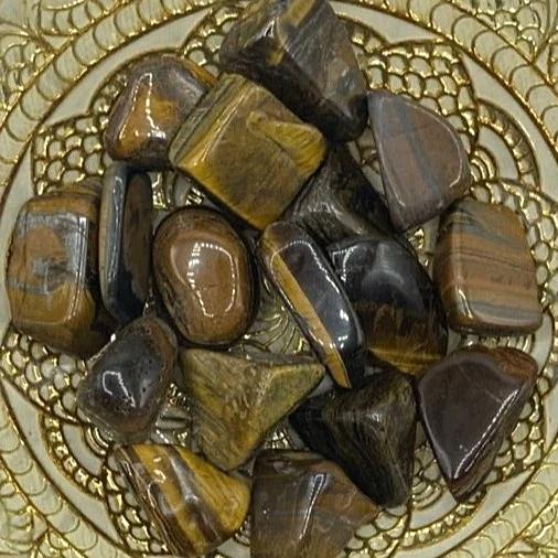 Tiger's Eye Tumblestones - Courage & Protection Large Crystals