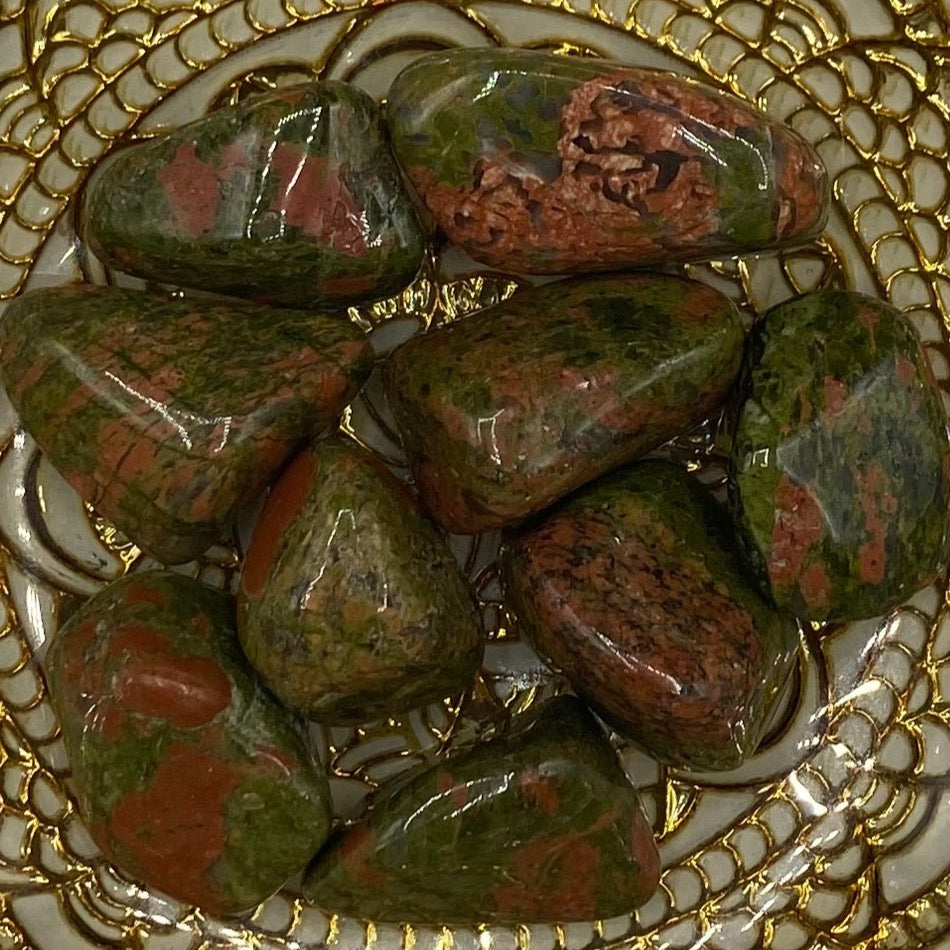 Unakite Tumblestones - Vision & Spiritual Transformation Crystals