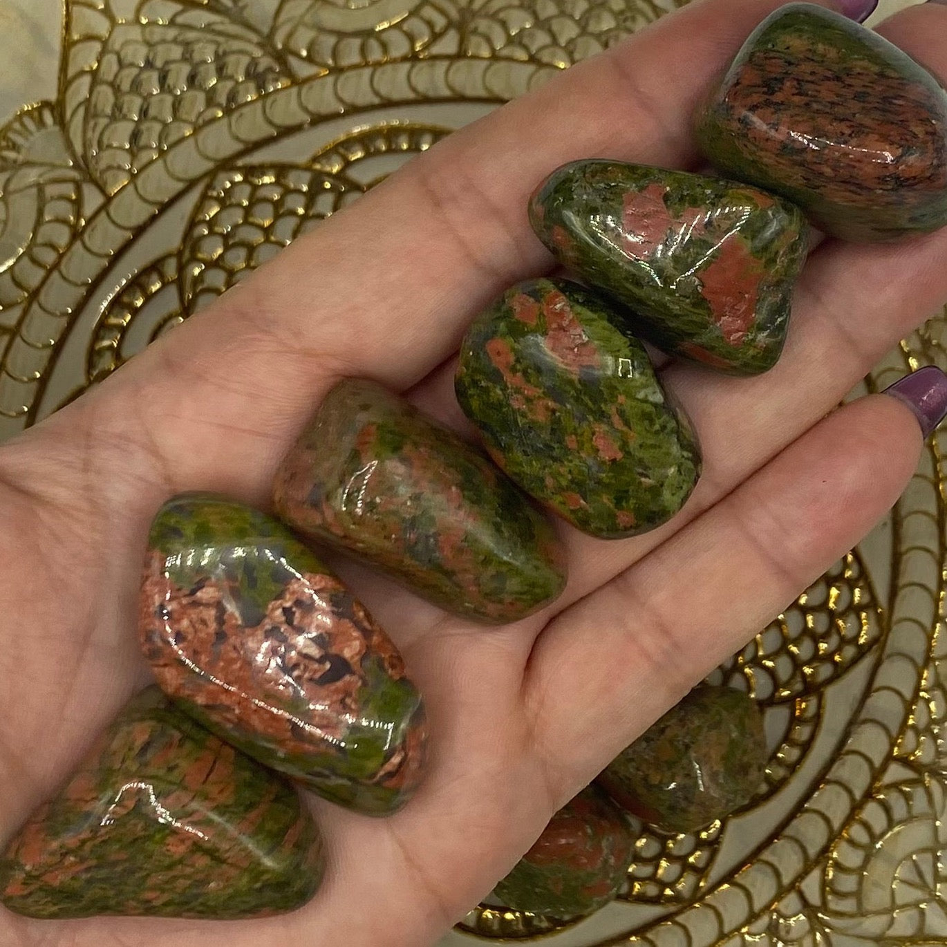 Unakite Tumblestones - Vision & Spiritual Transformation Large Crystals