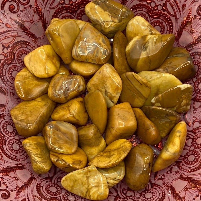 Yellow Jasper Tumblestones - Courage & Mental Clarity Medium Crystals