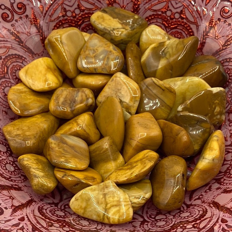 Yellow Jasper Tumblestones - Courage & Mental Clarity Crystals
