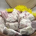 Rough Pink Tourmaline in Quartz Matrix Chunk - Emotional Healing & Self-Esteem