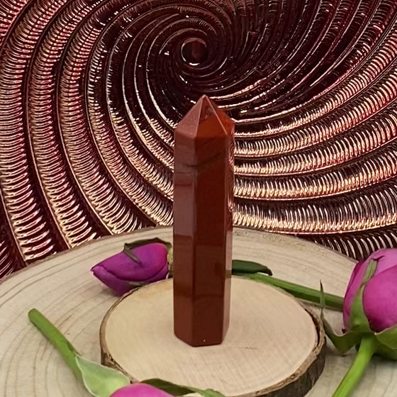 Red Jasper Polished Point - Vitality & Protection