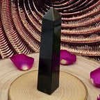 Gold Sheen Obsidian Obelisk - Manifestation & Energy Cleansing