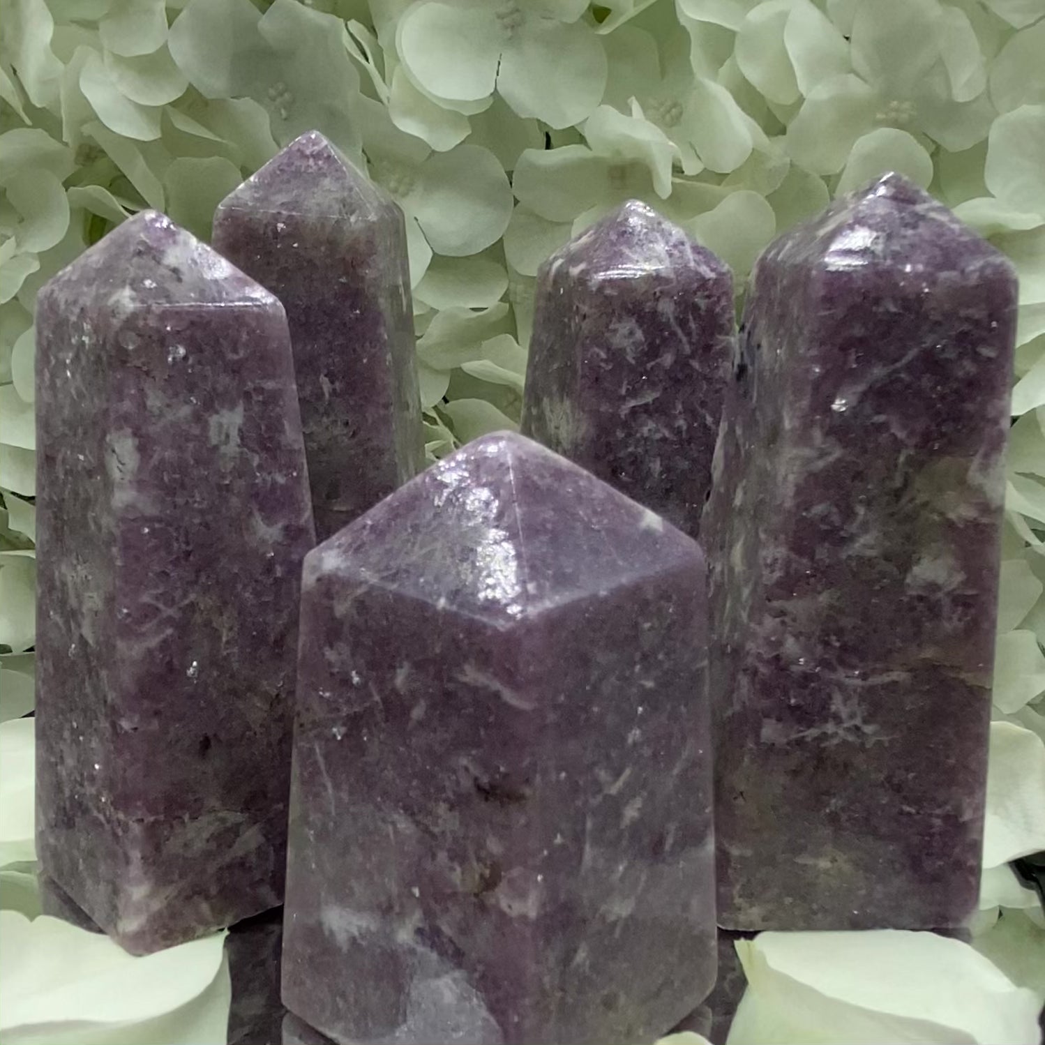 Lepidolite Obelisk - Transmutation & Happiness