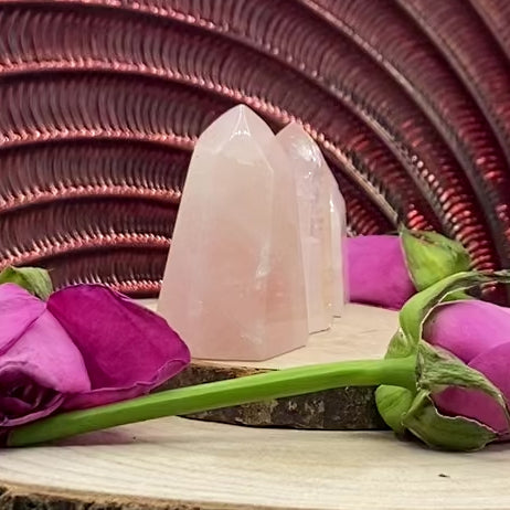 Rose Quartz Polished Point - Universal & Unconditional Love