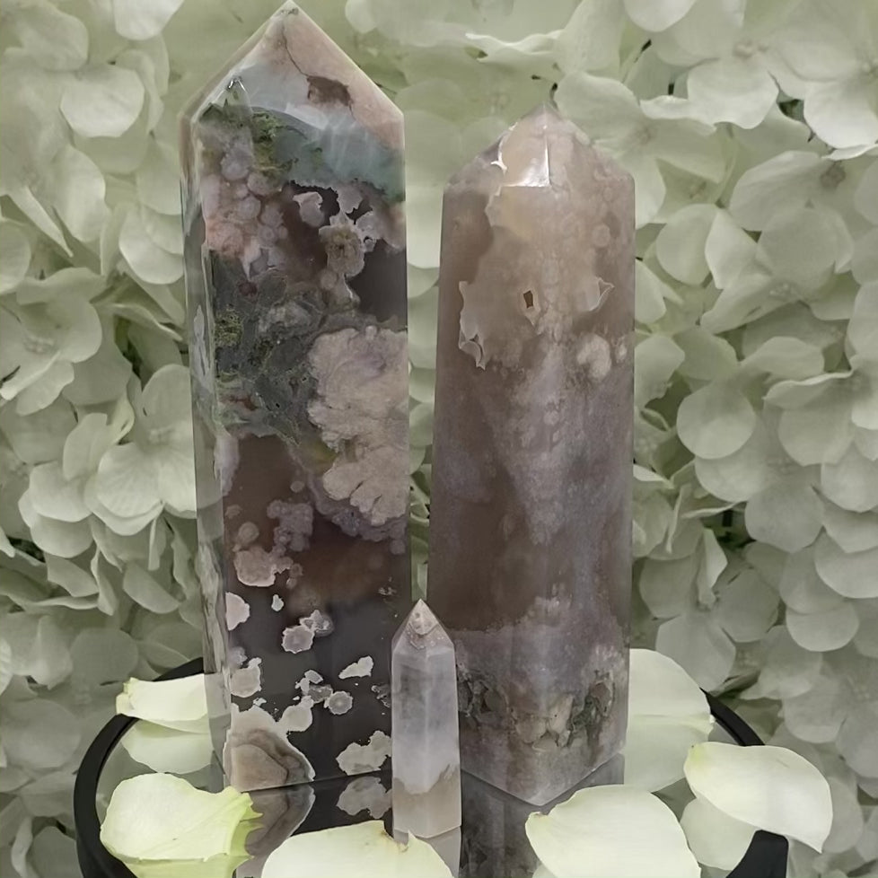 Flower Agate Point - Creativity & Self-Discovery