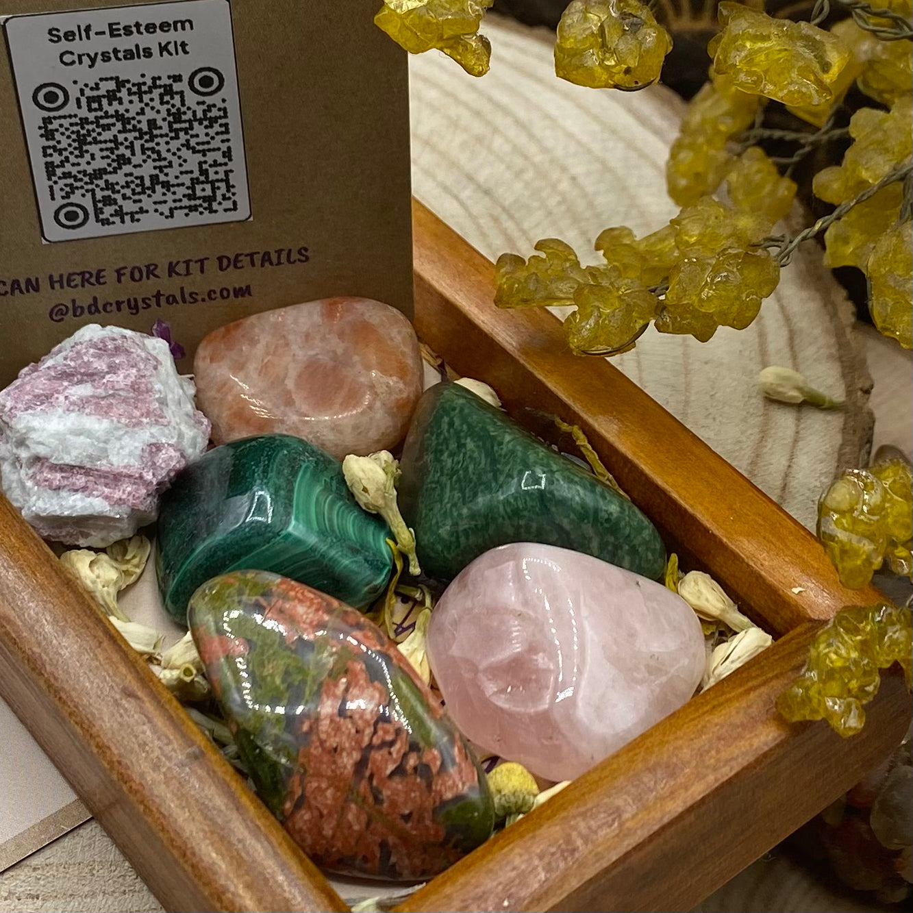 Self-Esteem Crystals Kit Tumblestones Crystals