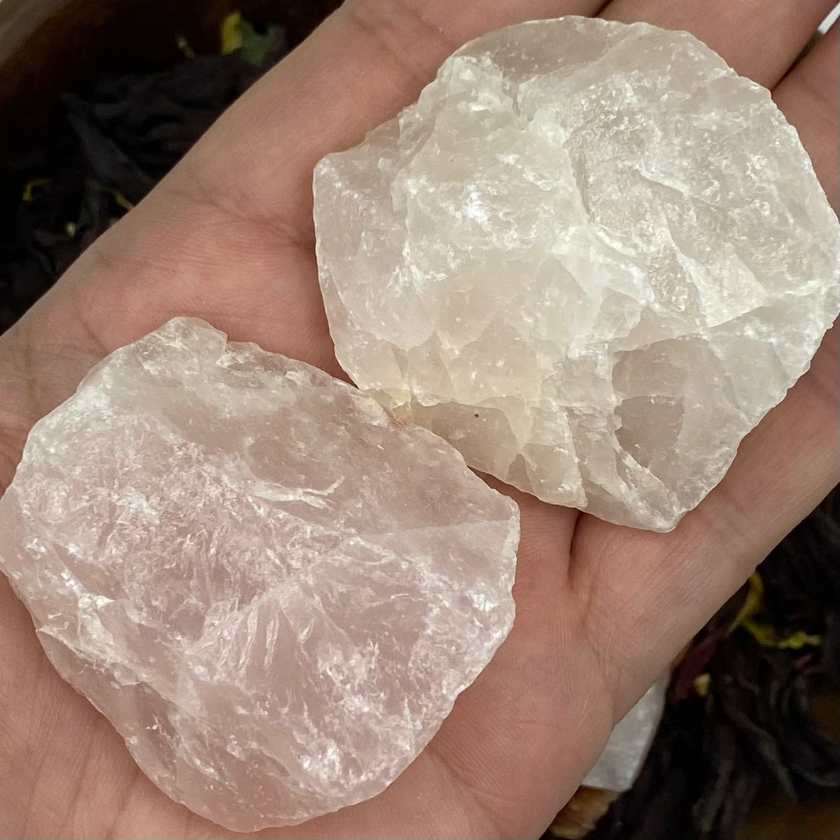 Rough Rose Quartz Chunk - Universal & Unconditional Love Large (60g - 80g) Crystals