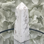 Snow Agate Obelisk - Mental Clarity & Grounding Crystals