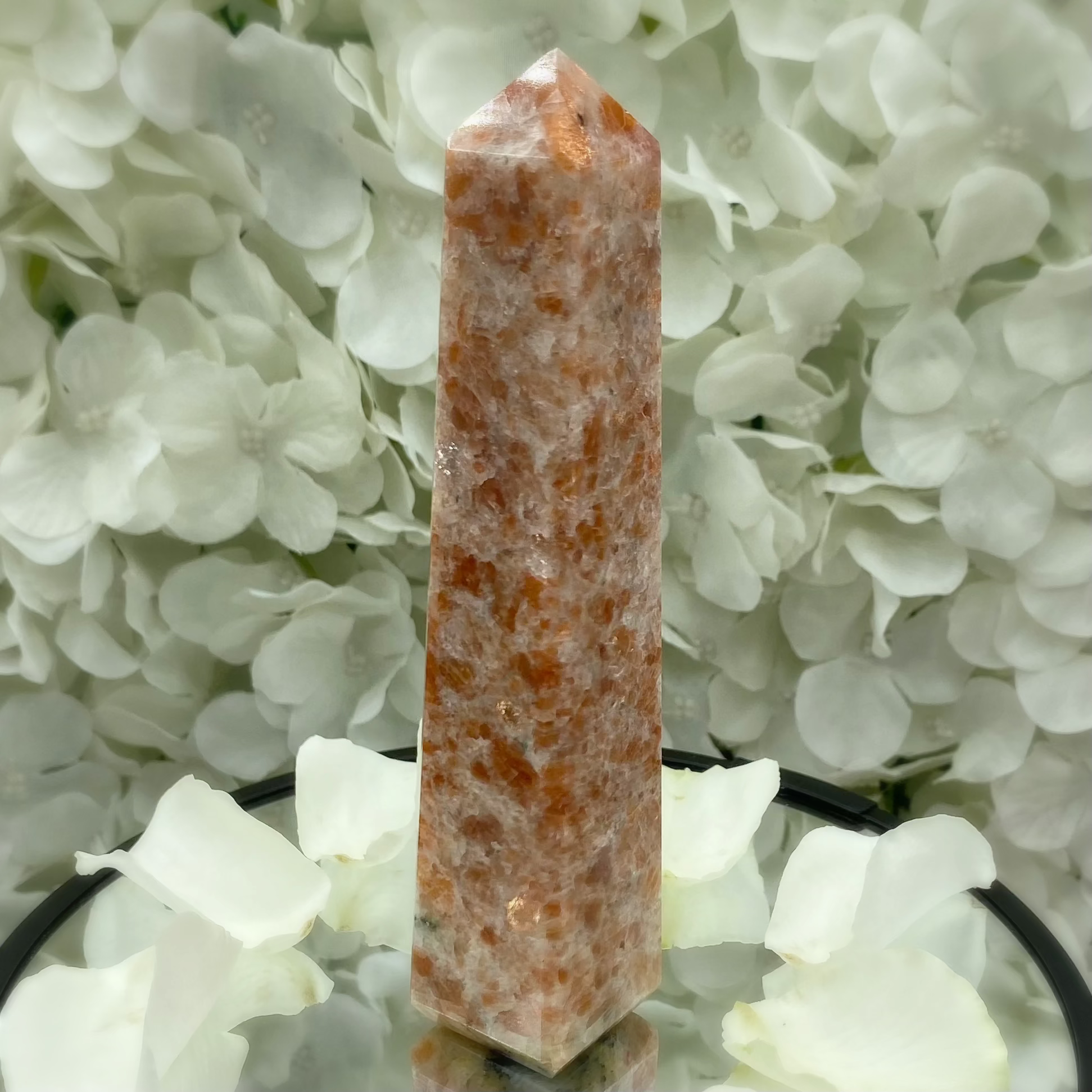 Sunstone Obelisk - Personal Magnetism & Success 3- 13.8cm Crystals