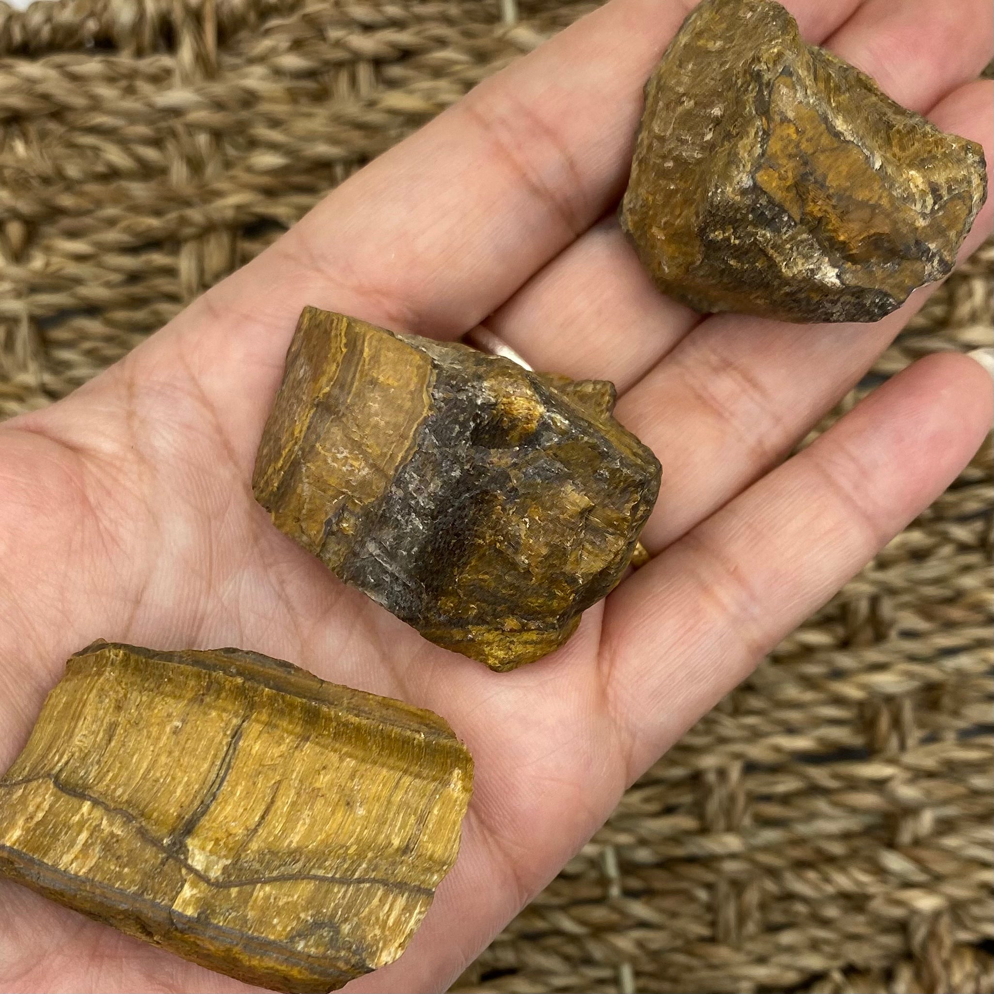 Rough Tiger's Eye Chunk - Courage & Protection 3- 30g - 40g Crystals