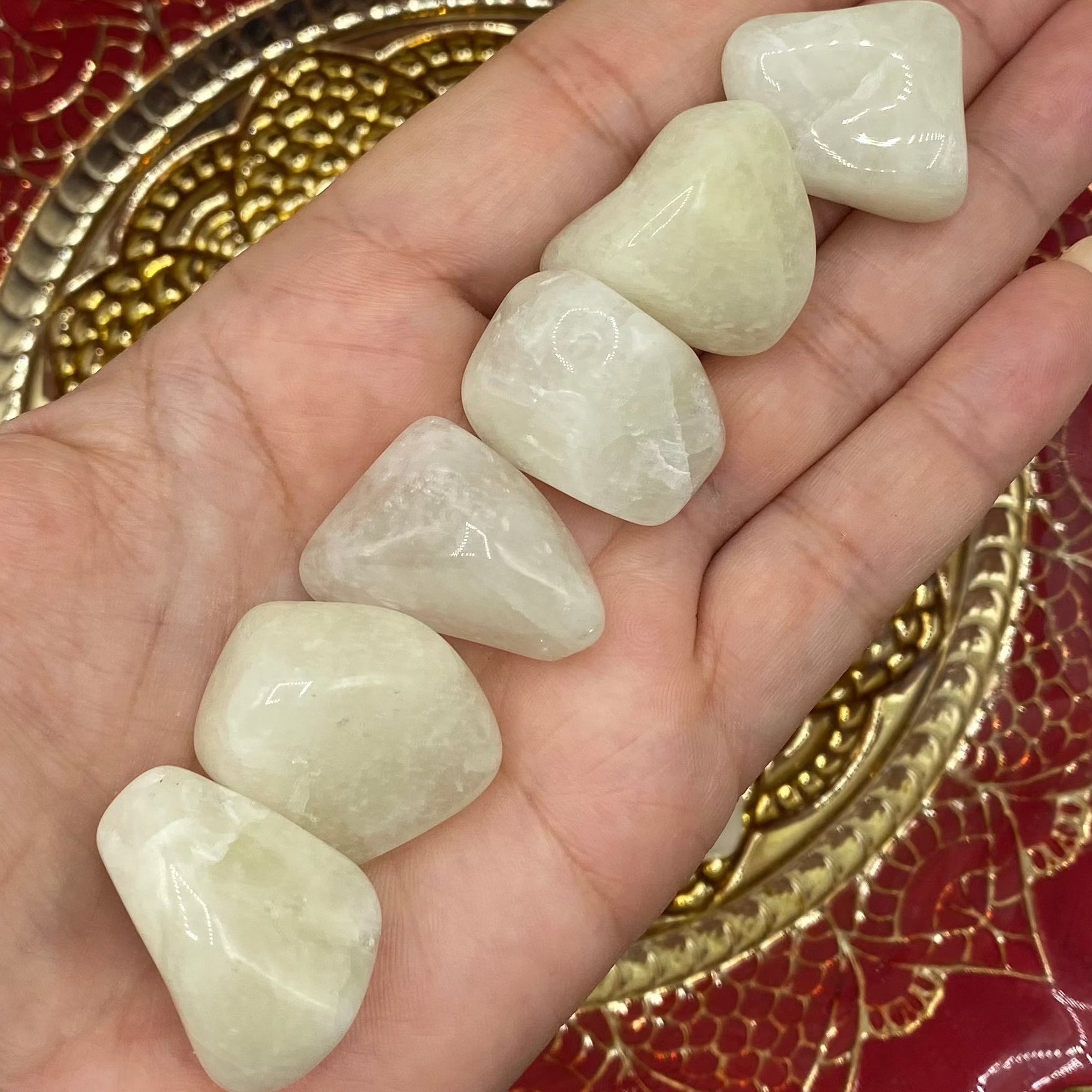 Sulphur Quartz Tumblestones Medium Crystals