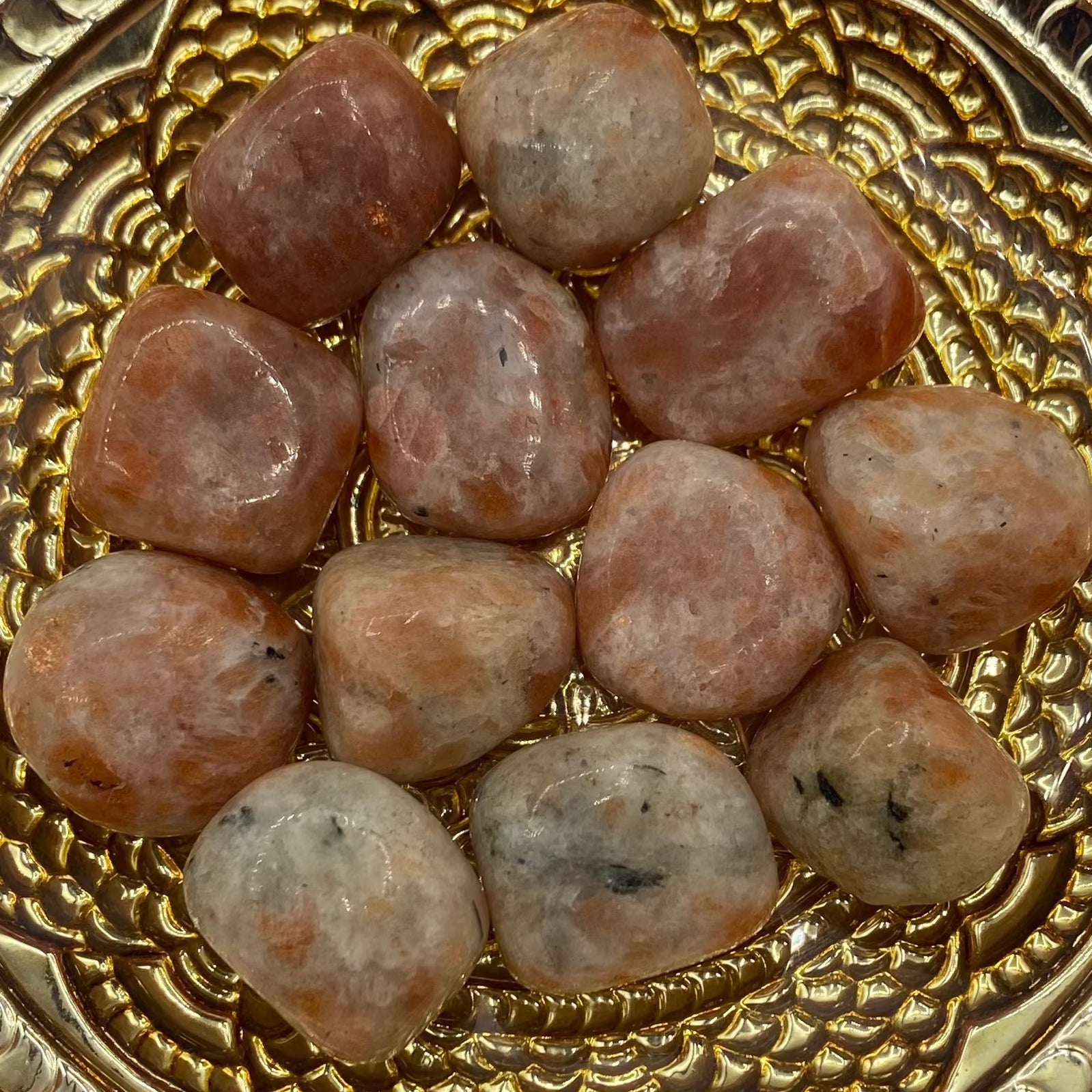 Sunstone Tumblestones - Personal Magnetism & Success Large Crystals