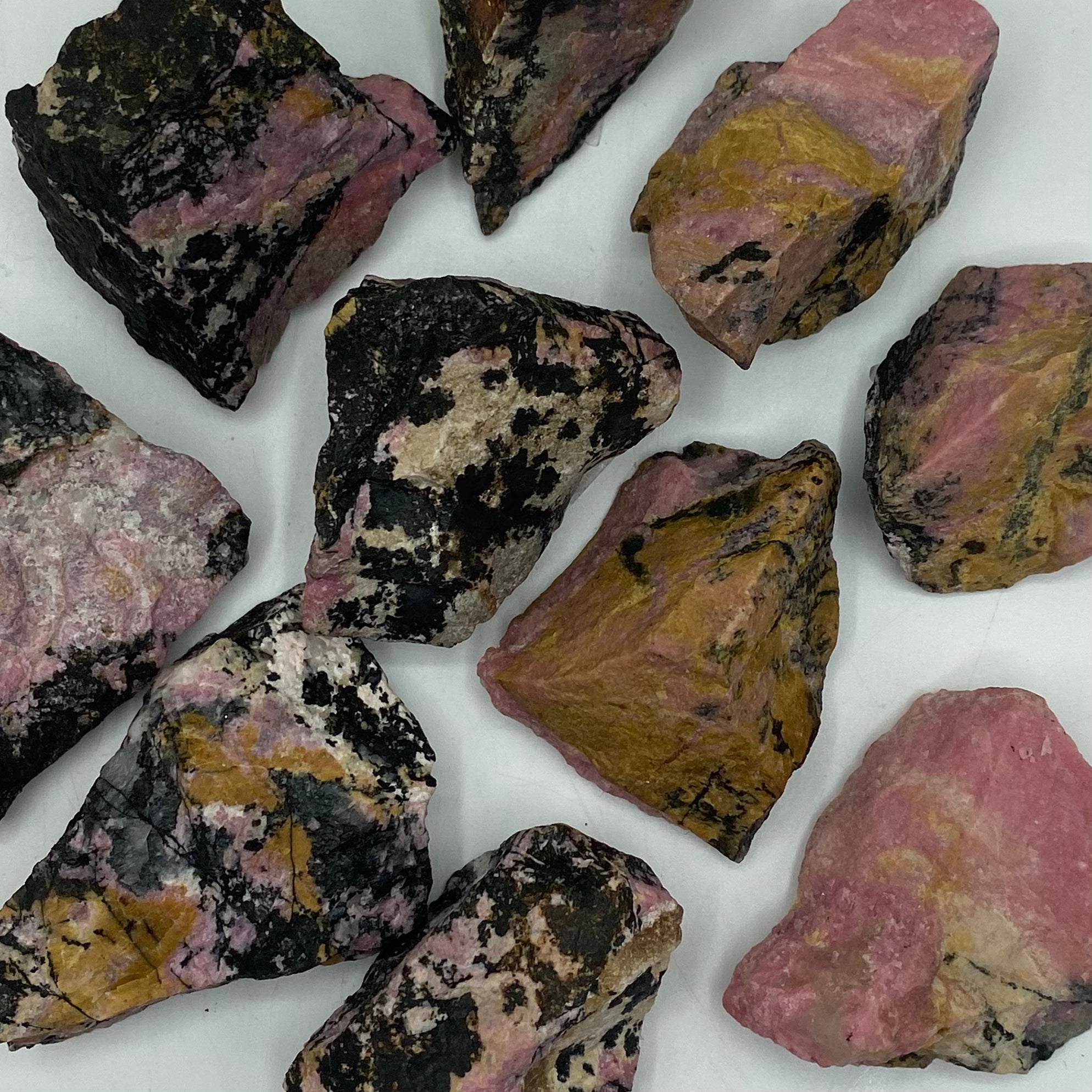 Rough Rhodonite Chunk - Emotional Healing & Self-Confidence Crystals