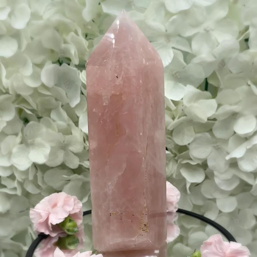 Rose Quartz Tower - Universal & Unconditional Love 2-19cm Crystals