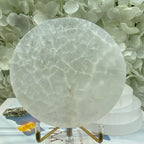 Selenite Round Charging Plate/ Disc - Cleansing & Purification Crystals