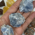 Rough Calcite Chunk Blue Calcite Crystals