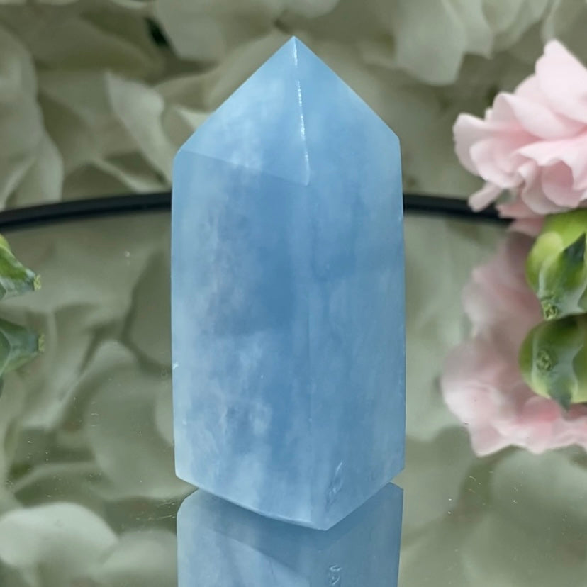 Aquamarine Point - Serenity & Intuition 2- 4.6cm x 1.7cm Crystals