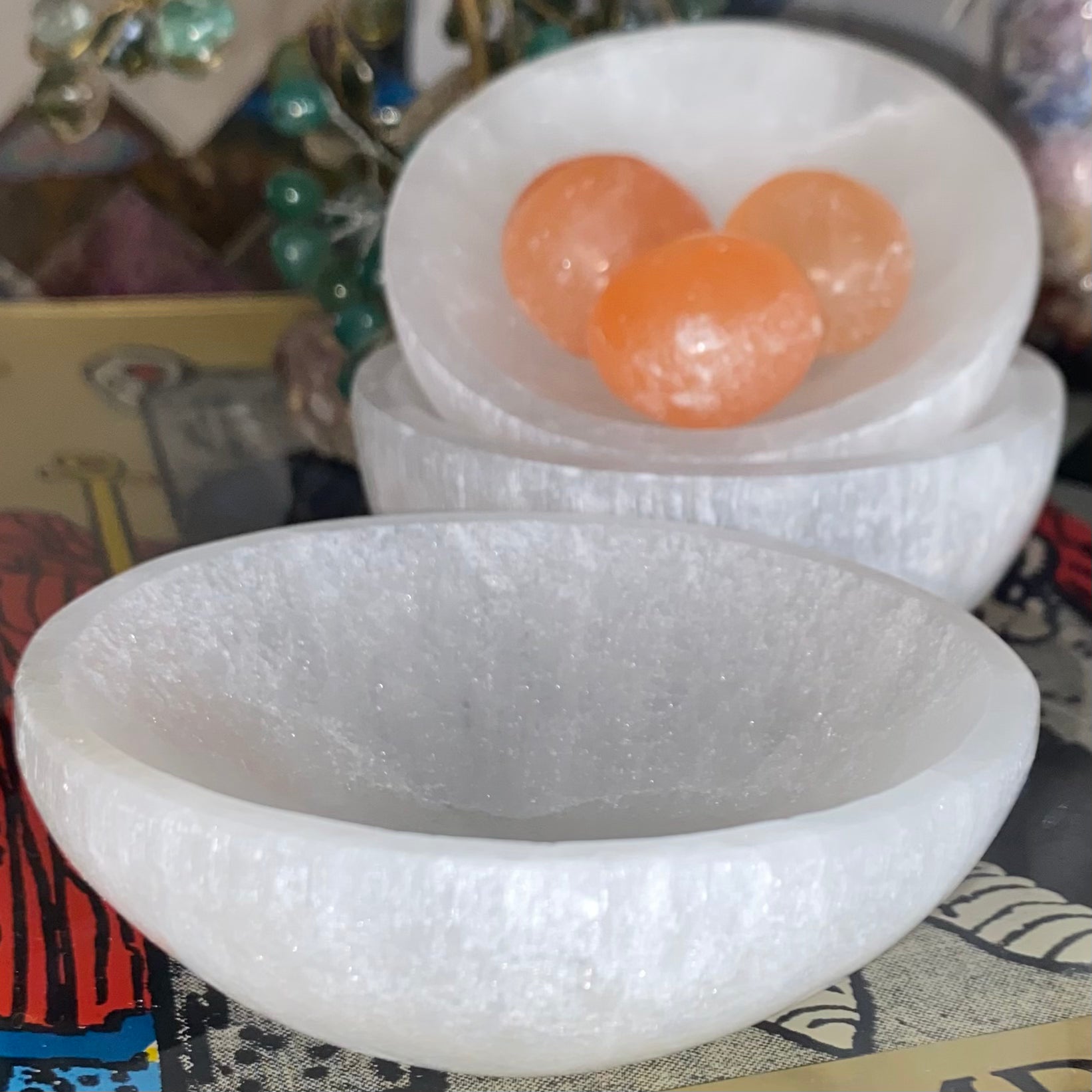 Selenite Charging Bowl Crystals