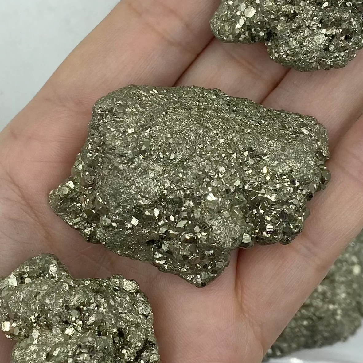 Rough Pyrite Chispa (Extra Quality) Chunk - Success & Prosperity 100g - 150g Crystals