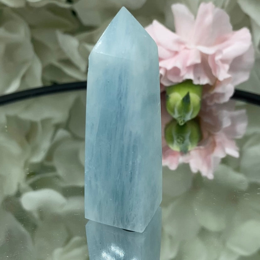 Aquamarine Point - Serenity & Intuition 7- 5.4cm x 1.5cm Crystals
