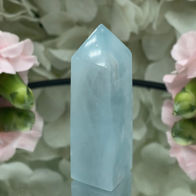 Aquamarine Point - Serenity & Intuition Crystals